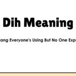 Dih Meaning: The Slang Everyone's Using But No One Explains