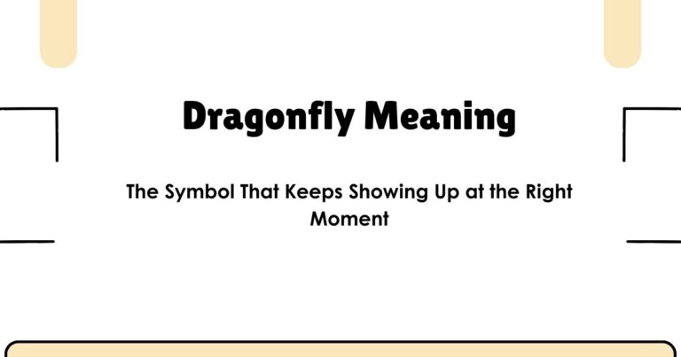 Dragonfly Meaning: The Symbol That Keeps Showing Up at the Right Moment