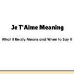 Je T'Aime Meaning: What It Really Means and When to Say It