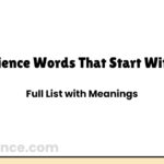 Science Words That Start With A | Full List with Meanings
