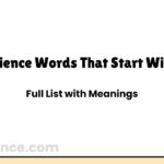 Science Words That Start With G | Full List with Meanings