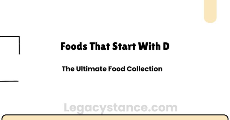Foods That Start With D — The Ultimate Food Collection 