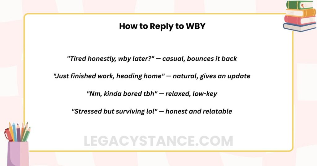 How to Reply to WBY