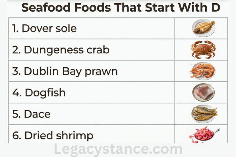 Seafood Foods That Start With D