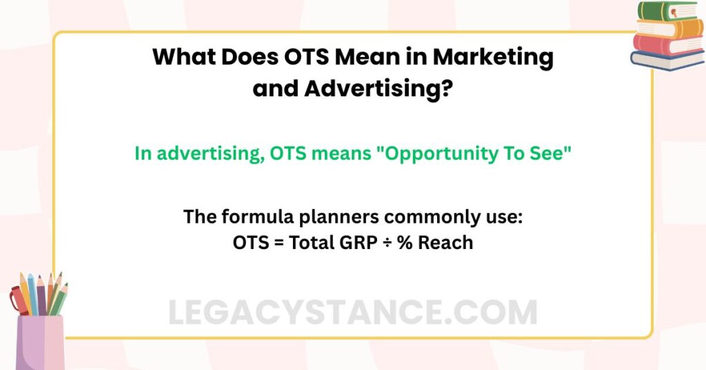 What Does OTS Mean in Marketing and Advertising?