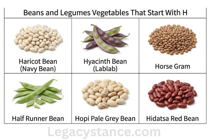 Beans and Legumes Vegetables That Start With H