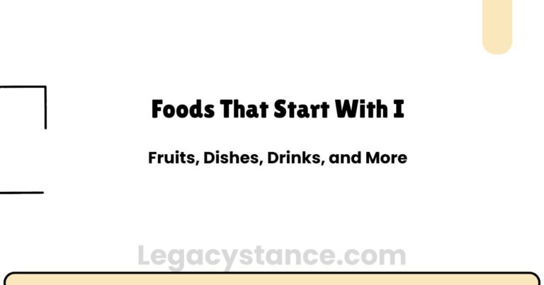 Foods That Start With I — Fruits, Dishes, Drinks, and More