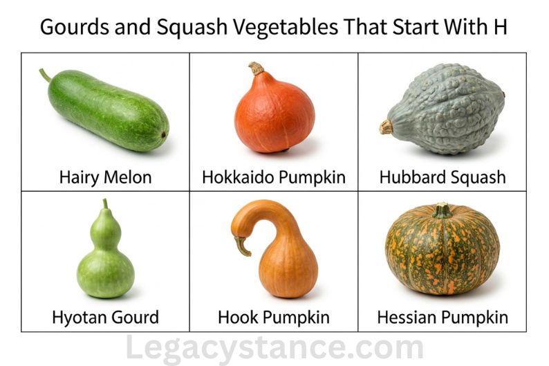 Gourds and Squash Vegetables That Start With H