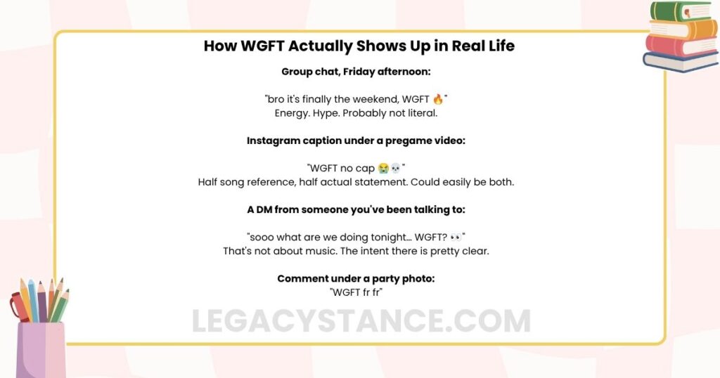 How WGFT Actually Shows Up in Real Life