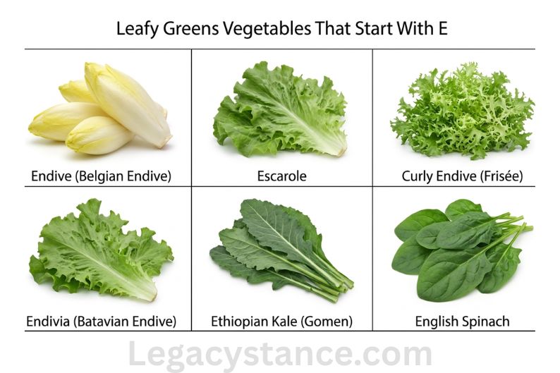 Leafy Greens Vegetables That Start With E