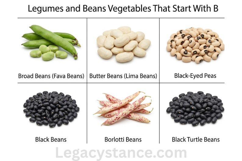 Legumes and Beans Vegetables That Start With B