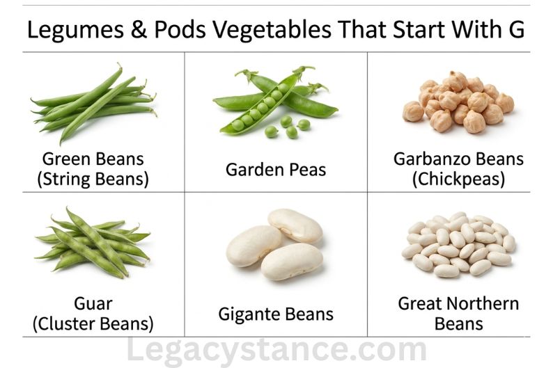 Legumes & Pods Vegetables That Start With G
