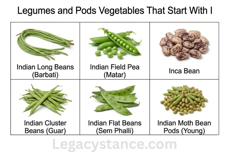 Legumes and Pods Vegetables That Start With I