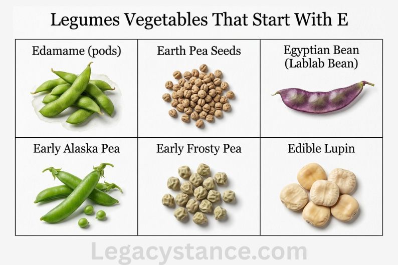 Legumes Vegetables That Start With E