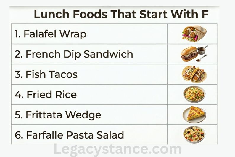 Lunch Foods That Start With F