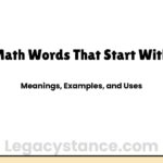Math Words That Start With G | With Meanings and Examples