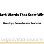 Math Words That Start With V - With Meanings and Examples