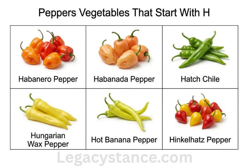 Peppers Vegetables That Start With H