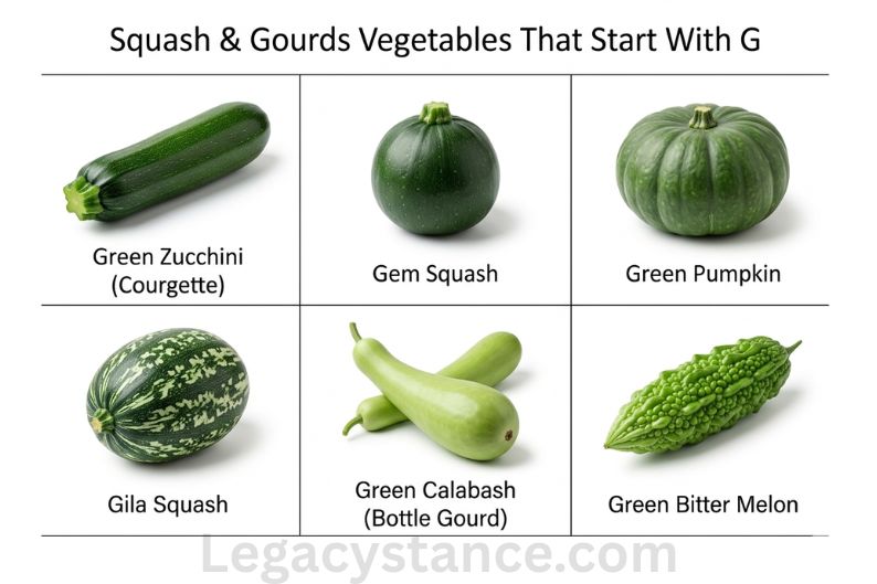 Squash & Gourds Vegetables That Start With G