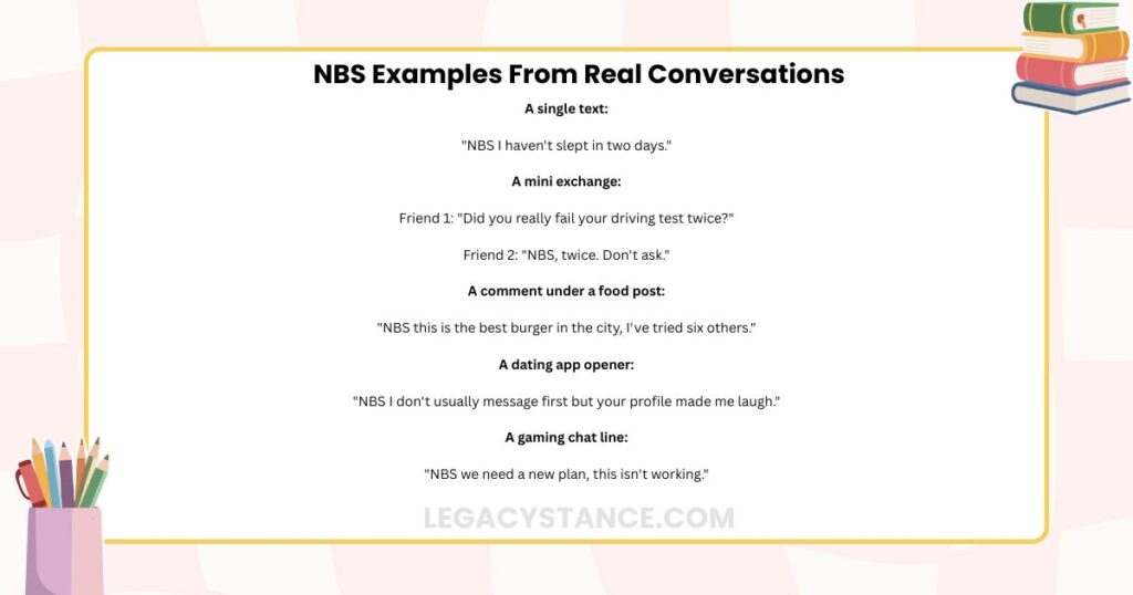 NBS Examples From Real Conversations