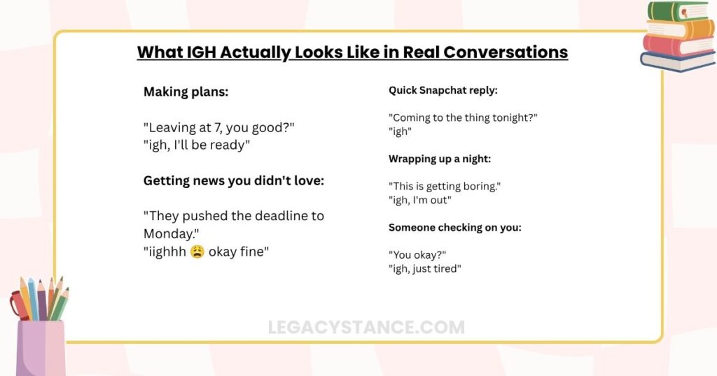 What IGH Actually Looks Like in Real Conversations